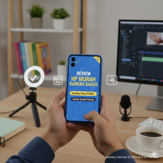 Review HP Murah Kamera Bagus Kualitas Video Stabil Untuk Konten Kreator Pemula